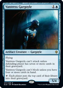 《ヴァントレスのガーゴイル/Vantress Gargoyle》[ELD] 青R