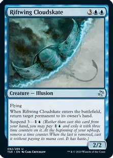 《裂け目翼の雲間を泳ぐもの/Riftwing Cloudskate》[TSR] 青U