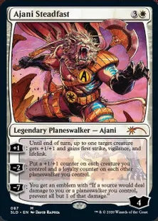 《不動のアジャニ/Ajani Steadfast》[Secret Lair] 白(087)