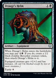 《ドローガーの兜/Draugr's Helm》[KHM] 黒U