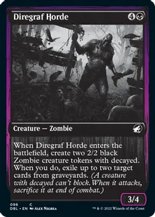 《戦墓の大群/Diregraf Horde》[DBL] 黒C