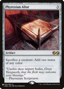 《ファイレクシアの供犠台/Phyrexian Altar》[The List] 茶R