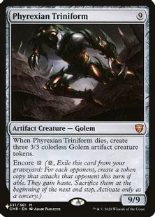《ファイレクシアの三重体/Phyrexian Triniform》[The List] 茶R