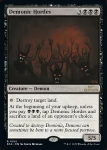 《Demonic Hordes》[30A] 黒R