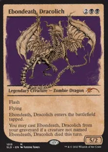 《ドラコリッチ、エボンデス/Ebondeath, Dracolich》[Secret Lair] 黒