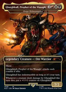《Ghazghkull, Prophet of the Waaagh!》/《兜砕きのズルゴ/Zurgo Helmsmasher》[Secret Lair] 金(1028)