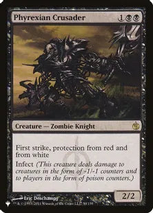 《ファイレクシアの十字軍/Phyrexian Crusader》[The List] 黒R