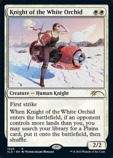 《白蘭の騎士/Knight of the White Orchid》[Secret Lair] 白(1045)