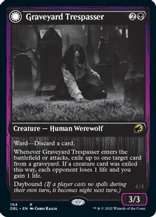 《墓地の侵入者/Graveyard Trespasser》/《墓地の大食い/Graveyard Glutton》[DBL] 黒R