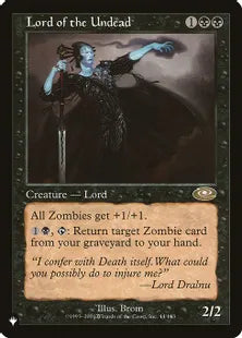 《アンデッドの王/Lord of the Undead》[The List] 黒R