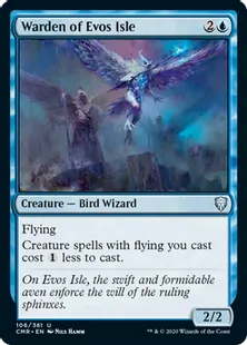 《イーヴォ島の管理人/Warden of Evos Isle》[CMR] 青U