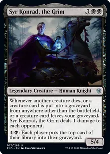 《厳格な者、コンラッド卿/Syr Konrad, the Grim》[ELD] 黒U