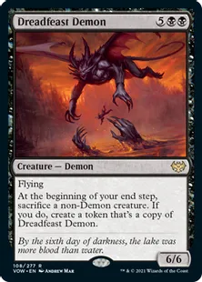 《戦慄宴の悪魔/Dreadfeast Demon》[VOW] 黒R