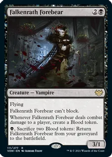 《ファルケンラスの先祖/Falkenrath Forebear》[VOW] 黒R