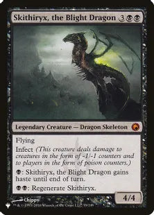 《荒廃のドラゴン、スキジリクス/Skithiryx, the Blight Dragon》[The List] 黒R