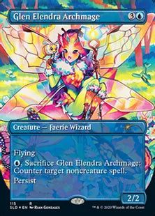 《エレンドラ谷の大魔導師/Glen Elendra Archmage》[Secret Lair] 青(115)