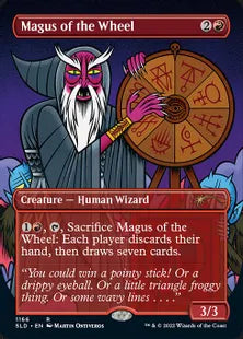 《輪の大魔術師/Magus of the Wheel》[Secret Lair] 赤(1166)