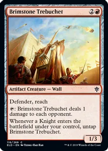 《硫黄投石器/Brimstone Trebuchet》[ELD] 赤C