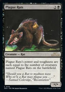 《疫病ネズミ/Plague Rats》[30A] 黒C