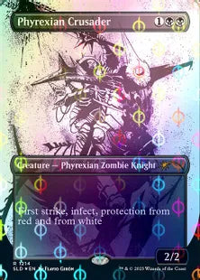 (1214)《ファイレクシアの十字軍/Phyrexian Crusader》[Secret Lair] 黒