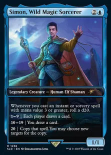 (1238)《Simon, Wild Magic Sorcerer》[Secret Lair] 青