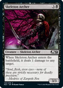 《骸骨射手/Skeleton Archer》[M21] 黒C