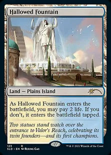 《神聖なる泉/Hallowed Fountain》[Secret Lair] 土地(123)