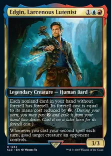 (1242)《Edgin, Larcenous Lutenist》[Secret Lair] 金