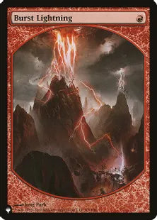 《噴出の稲妻/Burst Lightning》(褒賞プログラム版)[The List] 赤S