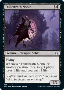 《ファルケンラスの貴族/Falkenrath Noble》[VOC] 黒U