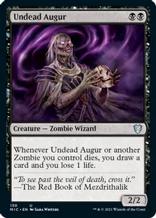 《アンデッドの占い師/Undead Augur》[MIC] 黒U