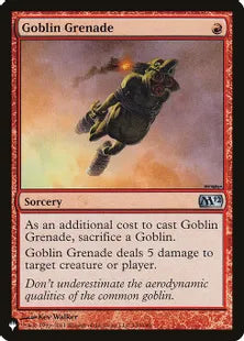 《ゴブリンの手投げ弾/Goblin Grenade》[The List] 赤U
