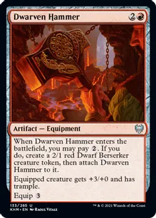 《ドワーフの鎚/Dwarven Hammer》[KHM] 赤U