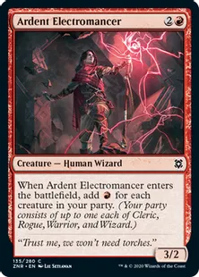 《献身的な電術師/Ardent Electromancer》[ZNR] 赤C