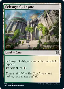 《セレズニアのギルド門/Selesnya Guildgate》[ZNC] 土地C