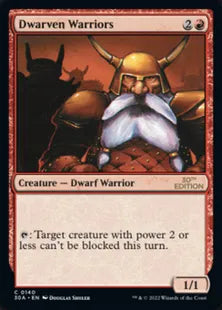 《ドワーフ戦士団/Dwarven Warriors》[30A] 赤C