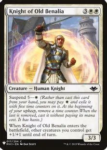 《旧ベナリアの騎士/Knight of Old Benalia》[MB1] 白C