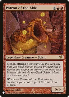 《悪忌の守護神/Patron of the Akki》[The List] 赤R