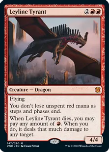《力線の暴君/Leyline Tyrant》[ZNR] 赤R