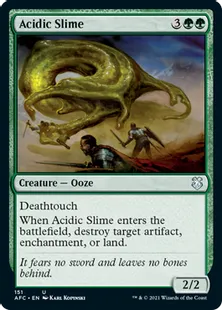 《酸のスライム/Acidic Slime》[AFC] 緑U