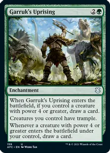 《ガラクの蜂起/Garruk's Uprising》[AFC] 緑U