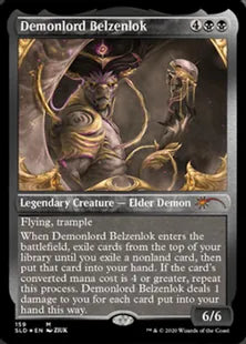 《悪魔王ベルゼンロック/Demonlord Belzenlok》[Secret Lair] 黒(159)