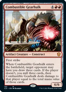 《焼却の機械巨人/Combustible Gearhulk》[C21] 赤R