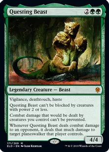 《探索する獣/Questing Beast》[ELD] 緑R