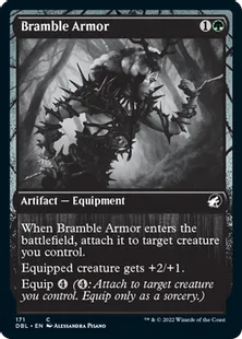 《棘茨の鎧/Bramble Armor》[DBL] 緑C(171)