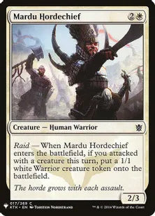 《マルドゥの軍族長/Mardu Hordechief》[MB1] 白C