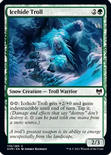 《氷皮のトロール/Icehide Troll》[KHM] 緑C