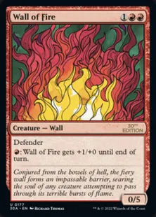《炎の壁/Wall of Fire》[30A] 赤U