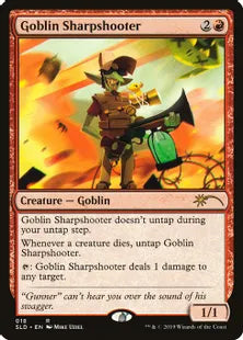 《ゴブリンの名手/Goblin Sharpshooter》[Secret Lair] 赤(018)