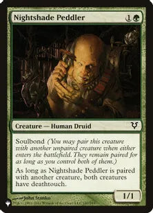 《ベラドンナの行商人/Nightshade Peddler》[The List] 緑C